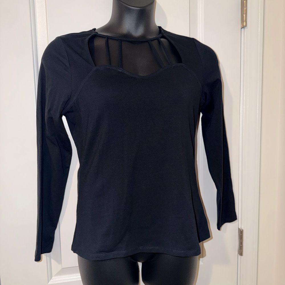 Venus Sexy Black Strappy Women's Top L